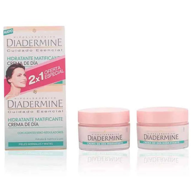Diadermine Moisturizing Mattifying Day – Cream 50 ml Unisex, Set 2 Pieces