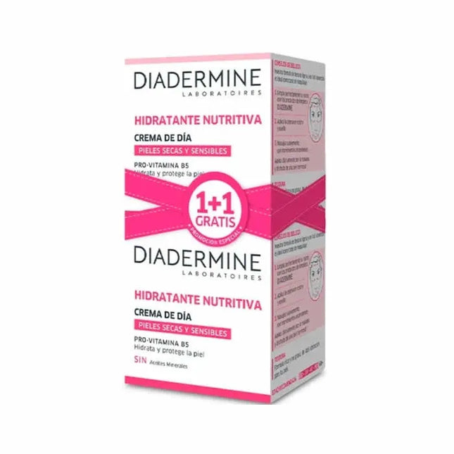 Diadermine Nourishing Moisturizing Day – Cream 50 ml Unisex, Set 2 Pieces