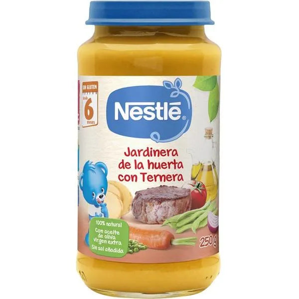 Nestle 2x Nestlé Pureed Gardeners Of Orchard With Veal, 250 g