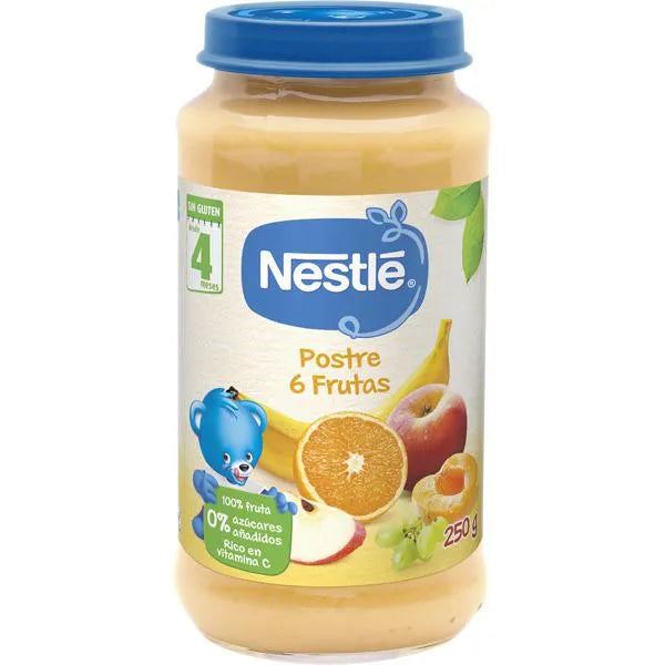 Nestle 2x Nestlé Postre De 6 Frutas, 250 g