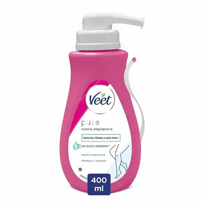 VEET Pure Shower Depilatory – Cream For Sensitive Skin Unisex, 400 ml