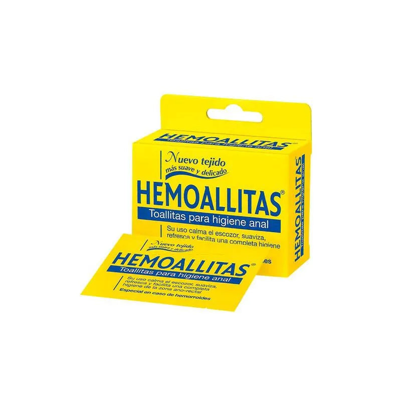 Hemoallitas Wipes For Anal Hygiene Unisex, 10 Units