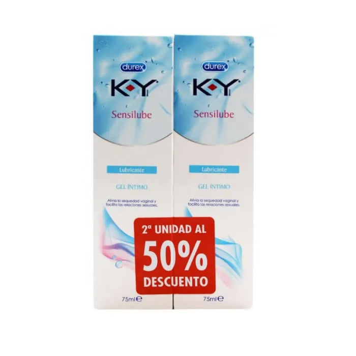 Durex Sensilube KY Vaginal Lubricant, 2x75 ml