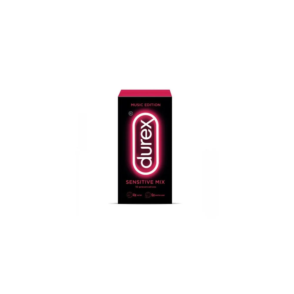 Durex Music Edition Condoms Sensitive Mix, 10 Units