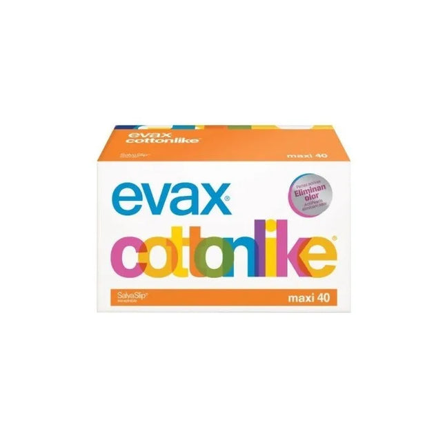 EVAX Cottonlike Maxi Pantyliners, 40 Units