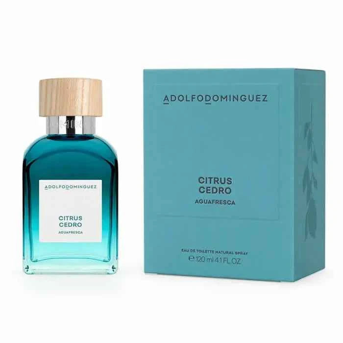 Adolfo Dominguez Agua Fresca Citrus Cedro – Eau de Toilette for Men Spray, 120 ml