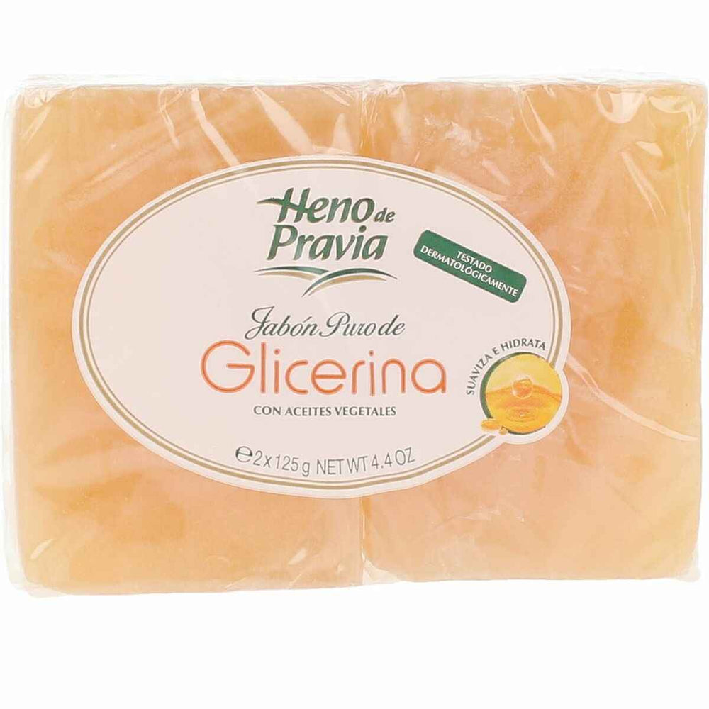 HENO DE Pravia Glicerina Jabón Puro Pack Unisex, 2 X 125 g