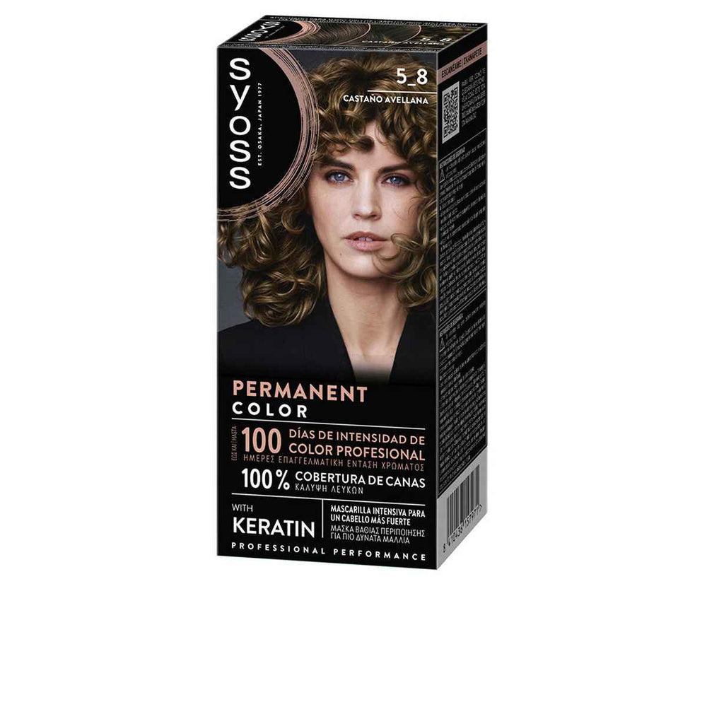 Syoss Permanent Color 5,8-Castaño Avellana 1 U Unisex
