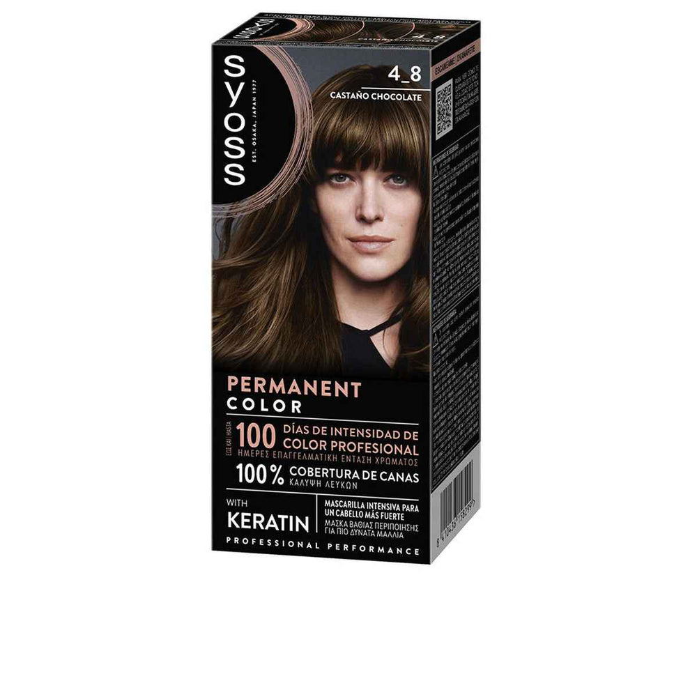 Syoss Permanent Color 4,8-Castaño Chocolate 1 U Unisex
