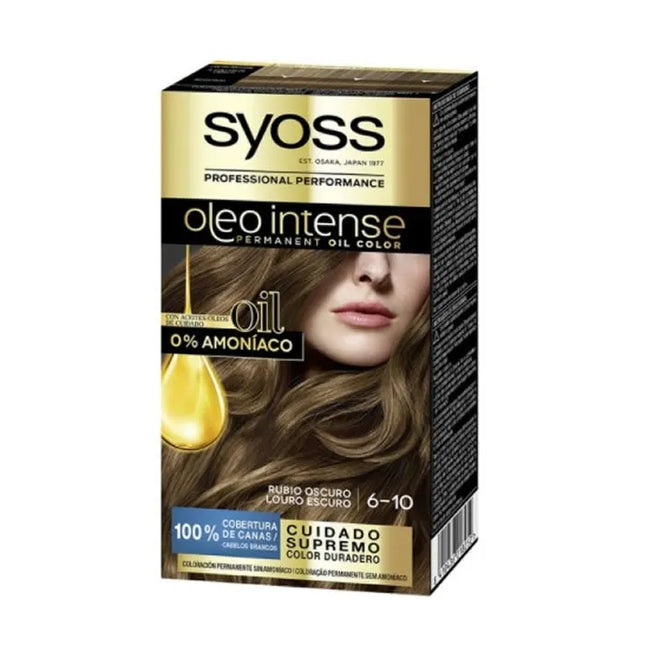 Syoss Oleo Intense Permanent Hair Color 6-10 Dark Blonde Unisex