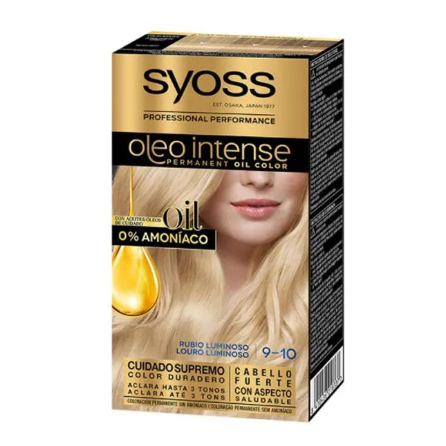 Syoss Oleo Intense Permanent Hair Color 9-10 Luminous Blonde Unisex