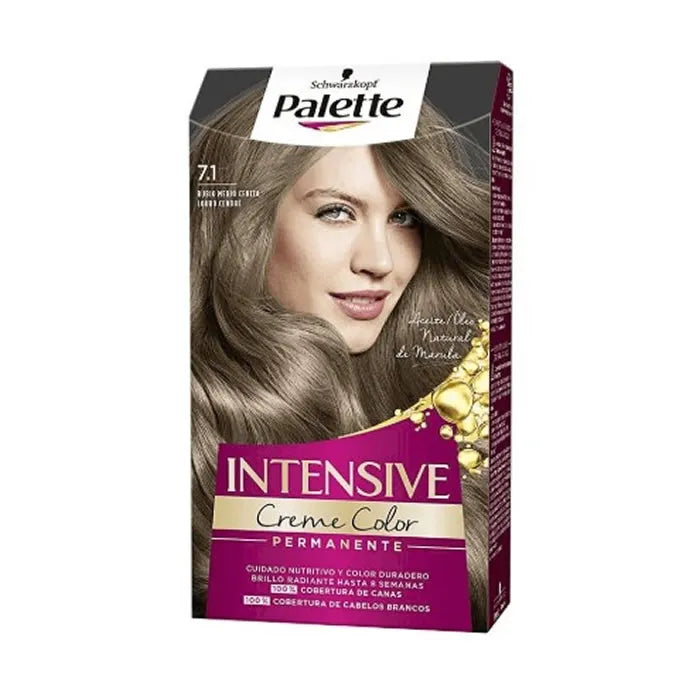Schwarzkopf Palette Intensive Creme Color Tint 7.1 Medium Ash Blonde Unisex