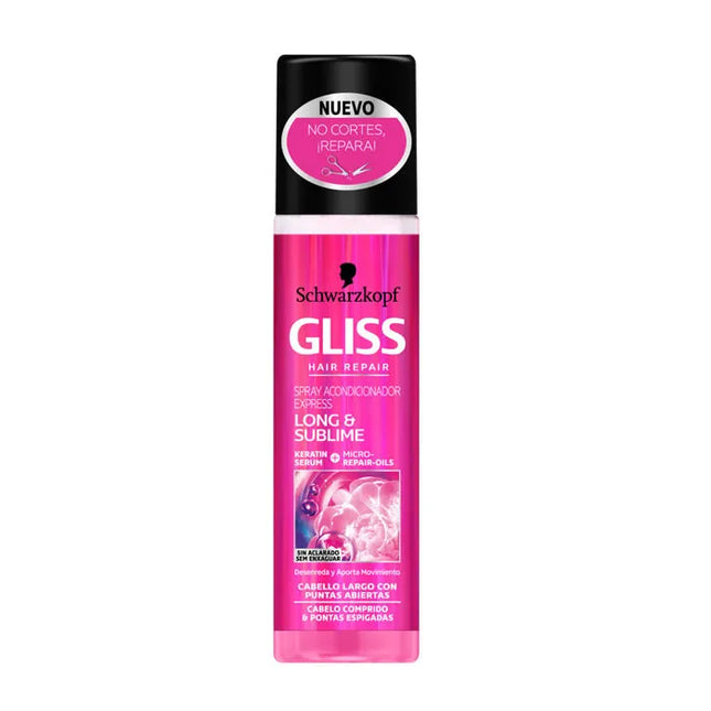 Schwarzkopf Gliss Long And Sublime – Conditioner Spray Express Unisex, 200 ml