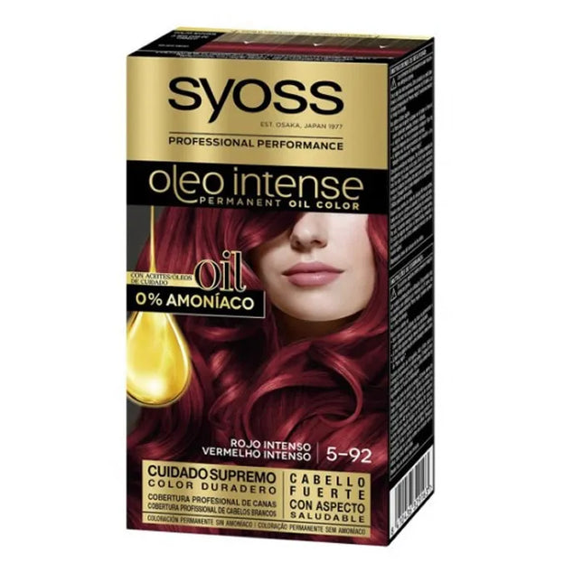 Syoss Oleo Intense Permanent Hair Color 5-92 Intense Red Unisex