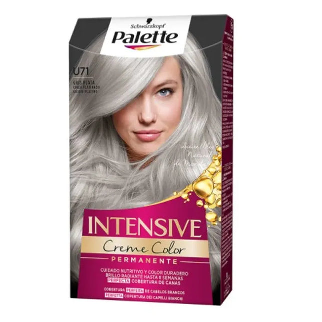 Schwarzkopf Palette Intensive Creme Color Tint U71 Grey Silver Unisex