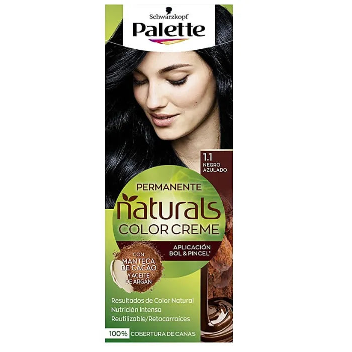 Schwarzkopf Palette Naturals Color Creme 1.1 Bluish Black Unisex