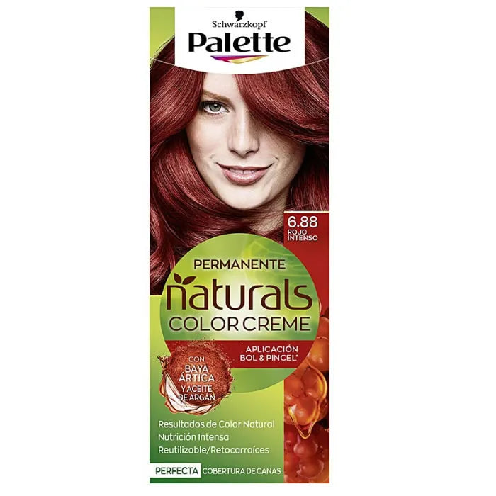 Schwarzkopf Palette Naturals Color Creme 6.88 Intense Red Unisex