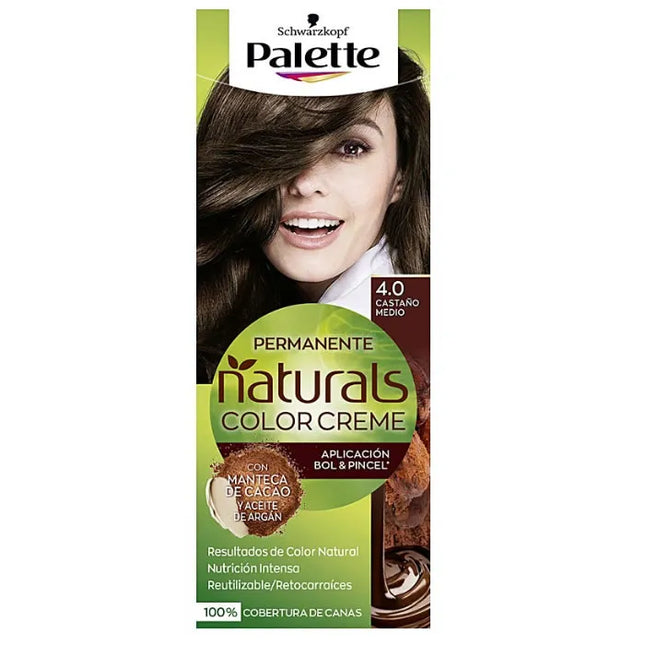 Schwarzkopf Palette Naturals Color Creme 4.0 Medium Chestnut Unisex