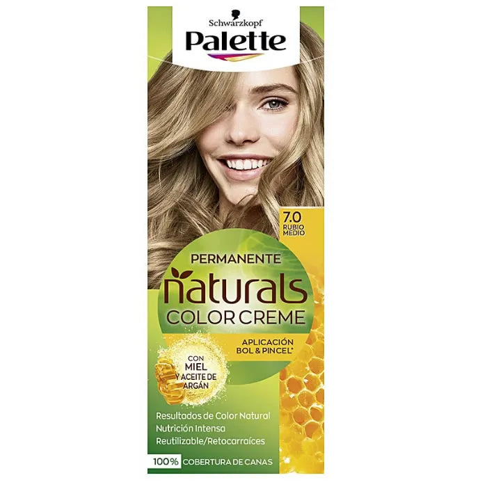 Schwarzkopf Palette Naturals Color Creme 7.0 Medium Blonde Unisex