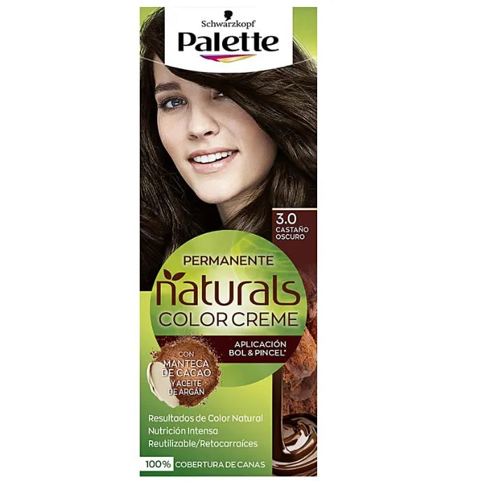 Schwarzkopf Palette Naturals Color Creme 3.0 Dark Chestnut Unisex