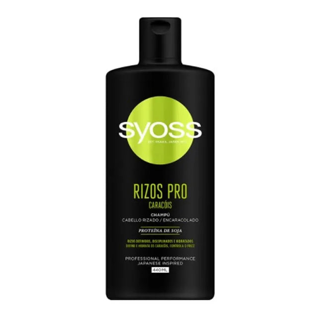 Syoss Shampoo Rizos Pro Definition And Hydration Wavy Or Curly Hair Unisex, 440 ml