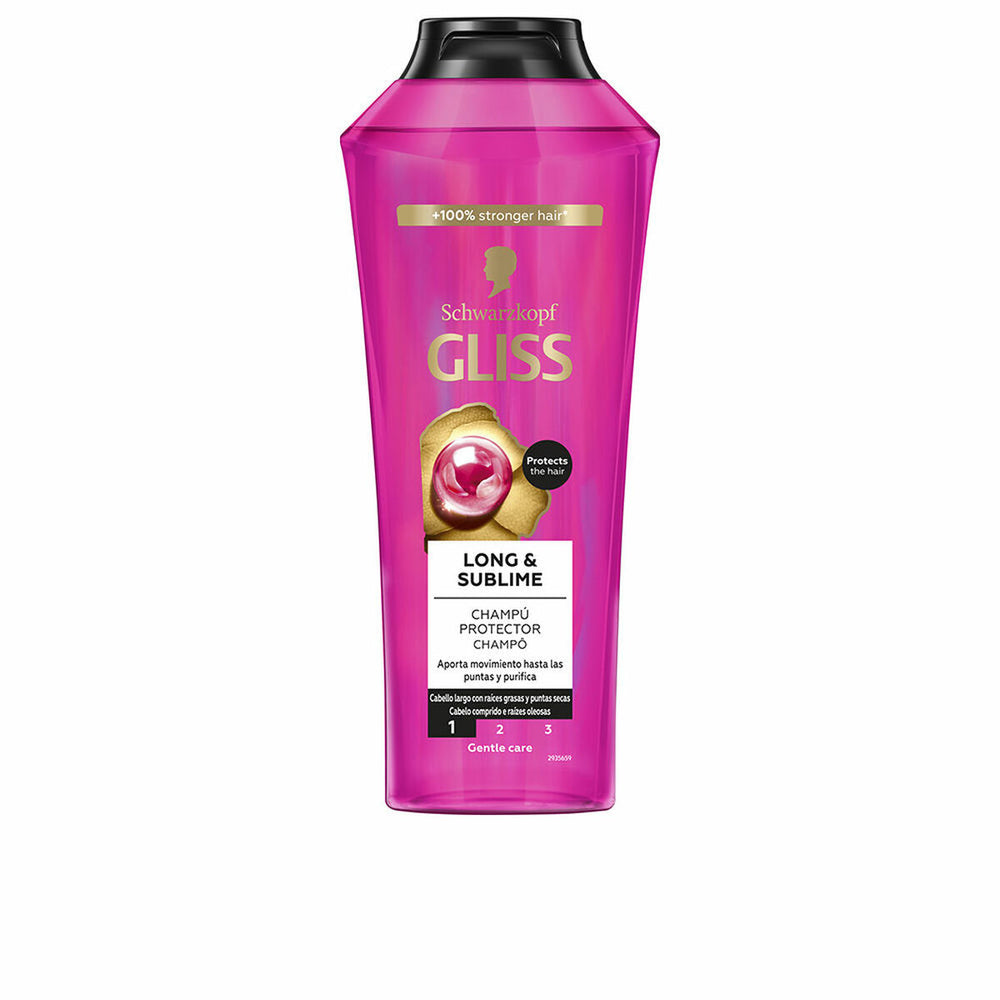 Schwarzkopf Gliss Long y Sublime Champú Unisex, 400 ml
