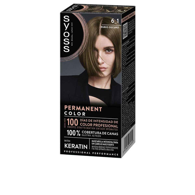 Syoss Permanent Color 6,1-Rubio Oscuro 1 U Unisex