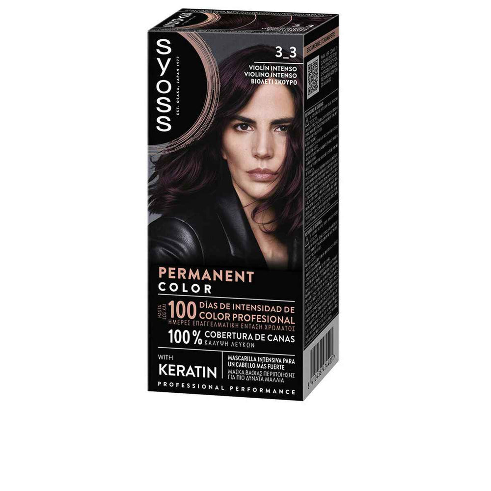 Syoss Permanent Color 3,3-Violín Intenso 1 U Unisex