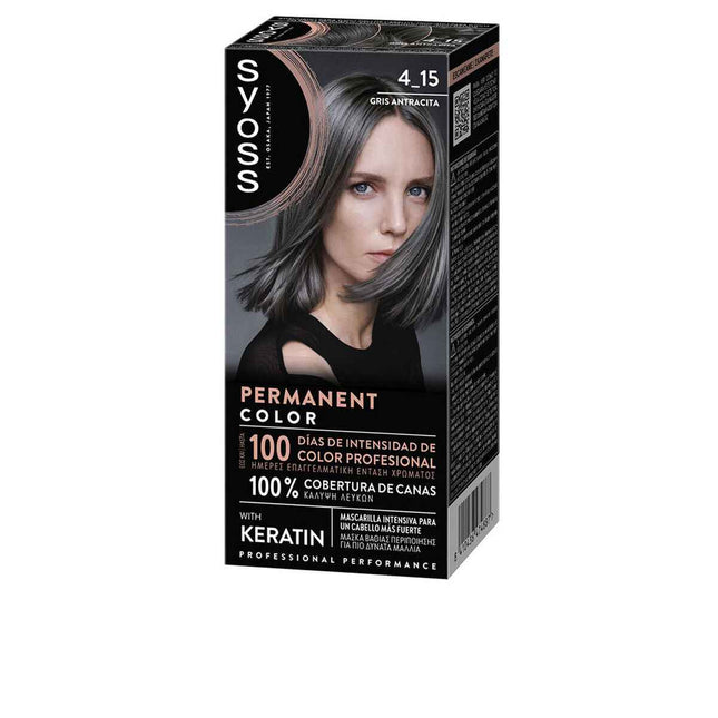 Syoss Permanent Color 4,15-Gris Antracita 1 U Unisex