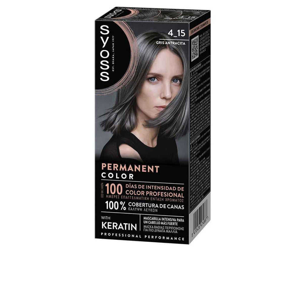 Syoss Permanent Color 4,15-Gris Antracita 1 U Unisex