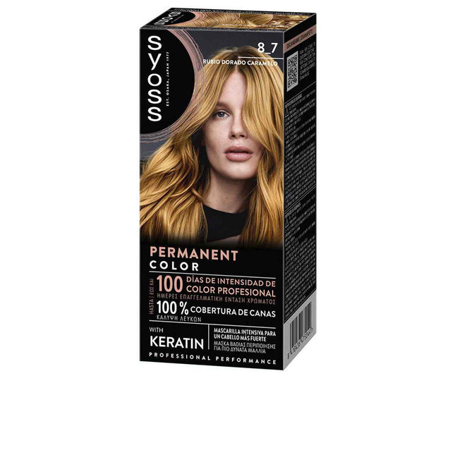 Syoss Permanent Color 8,7-Rub Dorad Caramelo 1 U Unisex