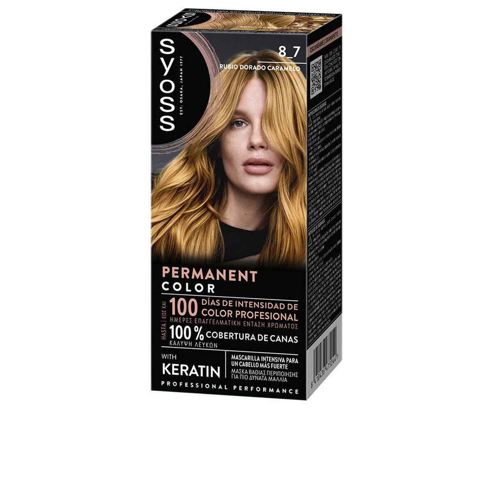 Syoss Permanent Color 8,7-Rub Dorad Caramelo 1 U Unisex