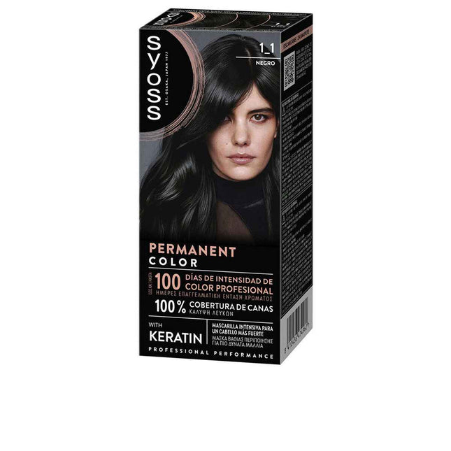 Syoss Permanent Color 1,1-Negro 1 U Unisex
