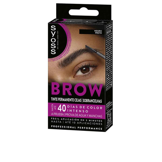 Syoss Brow Tint Permanente Cejas Negro 1 U Unisex