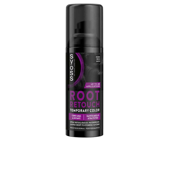 Syoss Root Retouch Retoca Raices – Spray Negro Unisex, 120 ml