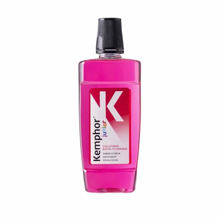 Kemphor Strawberry Mouthwash Junior, 500 ml