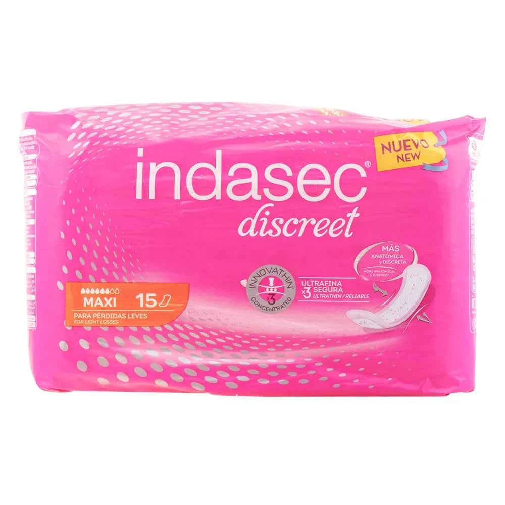 Indasec Compresses Incontinence Maxi, 15 Units