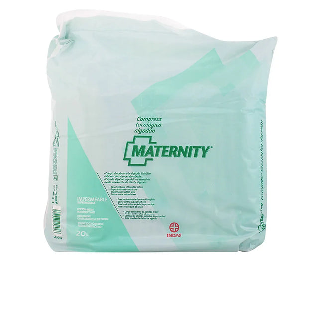 Indasec Compresa Tocologica Cotton Maternity, 20 Units
