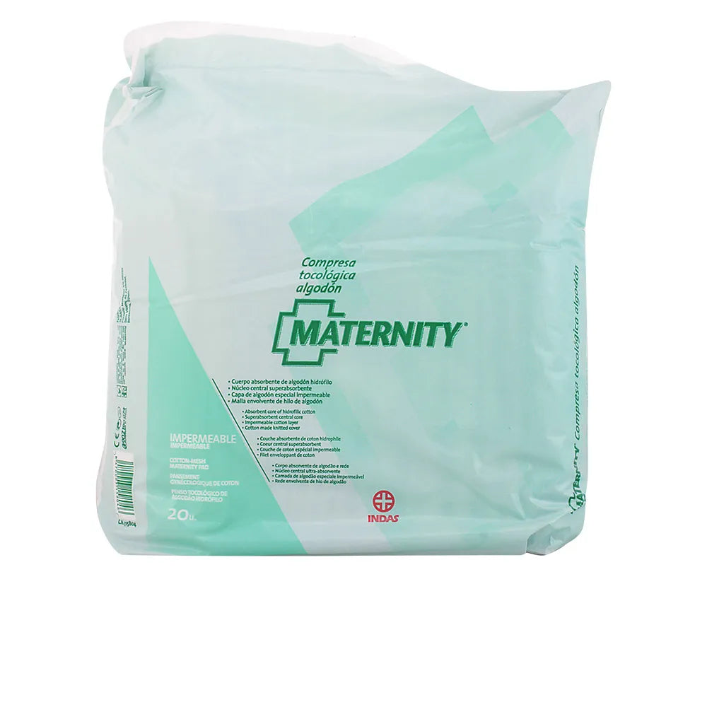 Indasec Compresa Tocologica Cotton Maternity, 20 Units
