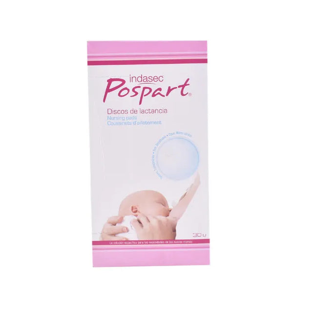 Indasec Pospart Nursing Pads, 30 Units