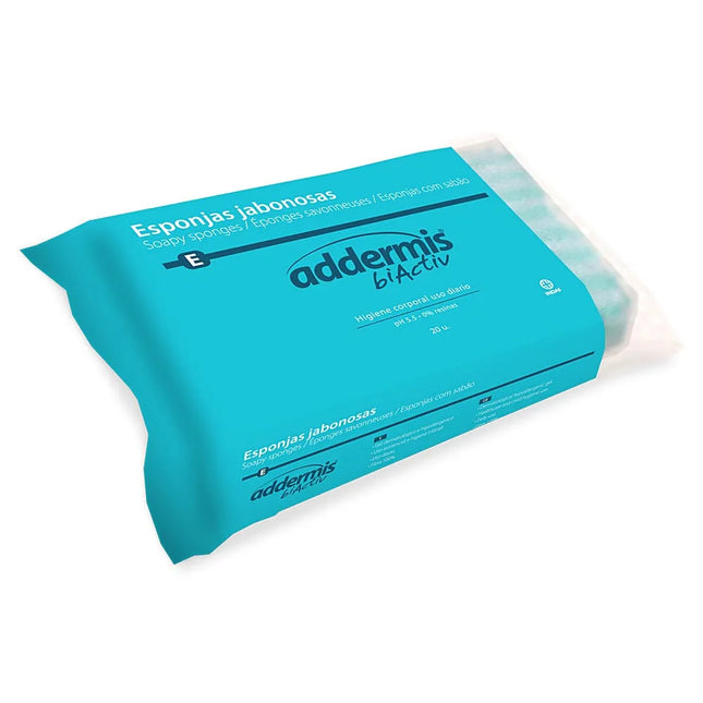 Indasec Addermis Biactiv Soapy Sponge Unisex, 20 Units