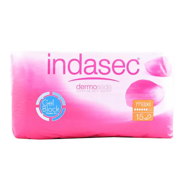 Indasec Dermoseda Compresses Incontinence Maxi, 15 Units
