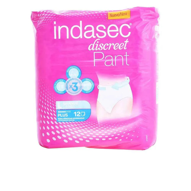 Indasec Pant Plus Large Size, 12 Units