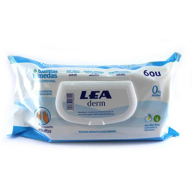 LEA Derm Wipes Pack Unisex, 60 Units