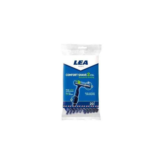 LEA Maquinilla Comfort Shave-2 Unisex, 20 Units