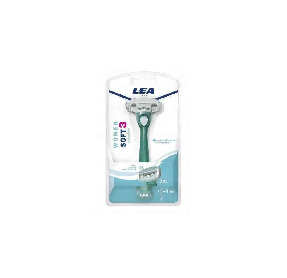 LEA Maquinilla Woman Soft 3 Sensitive Unisex, 1 Units