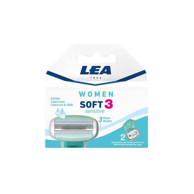 LEA Recambios Woman Soft3 Sensitive Unisex, 2 Units