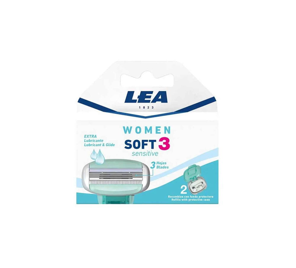 LEA Recambios Woman Soft3 Sensitive Unisex, 2 Units