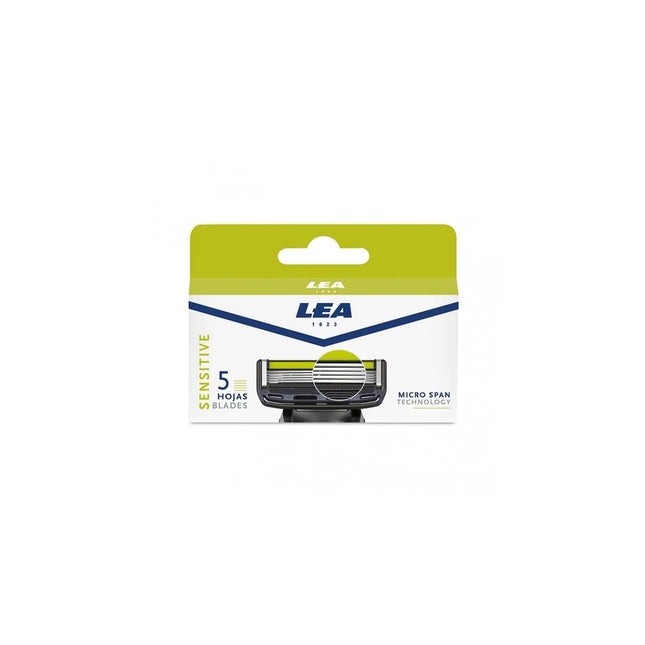LEA Recambio Maquinilla Afeitado Sensitive-4 Unisex, 5 Units