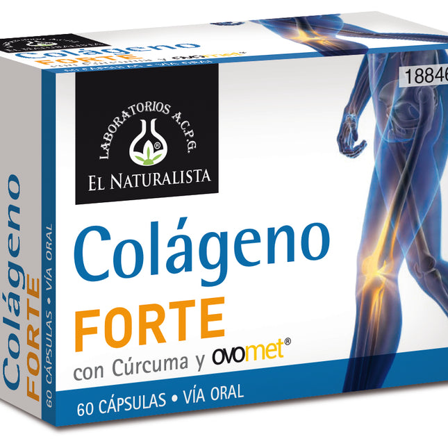 EL Natural Colageno Forte Con Curcuma y Ovomet 60 Capsulas